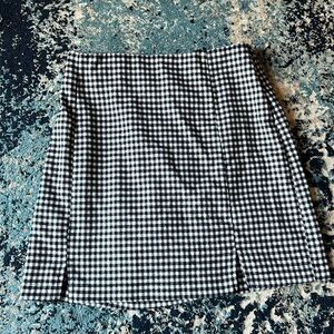 Plaid Skirt With Slits Size 5